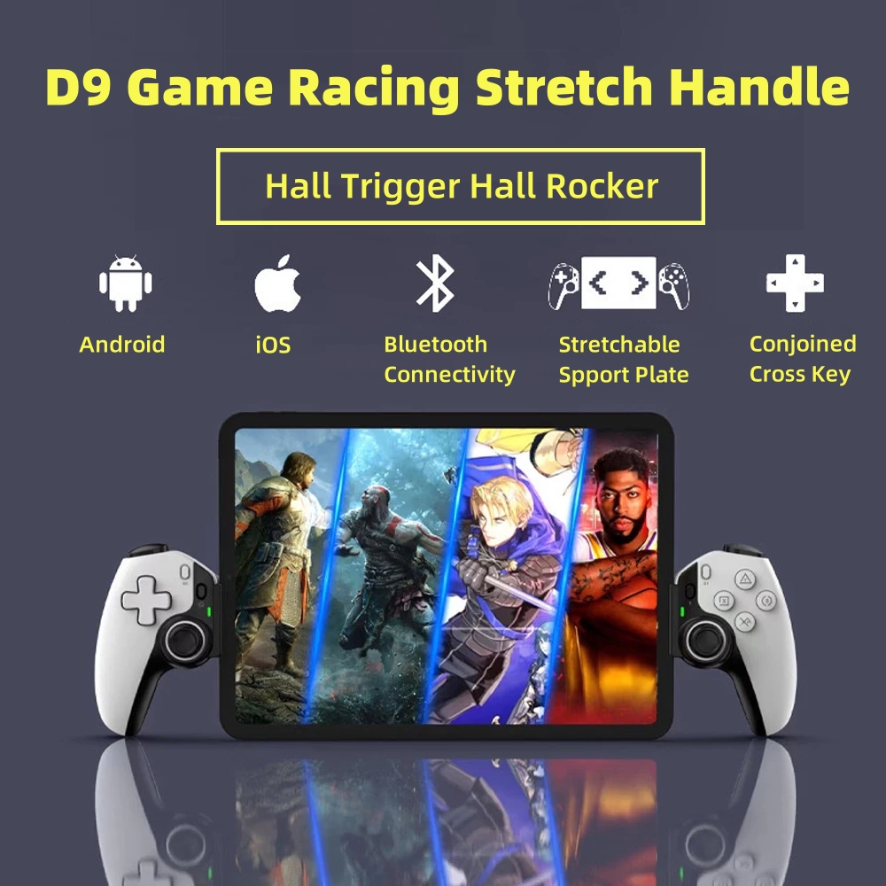 Board Game Android - D9 タブレットコントローラーワイヤレスハンドルスイッチゲーム用 Bluetooth ストレッチジョイスティック PS3 PS4