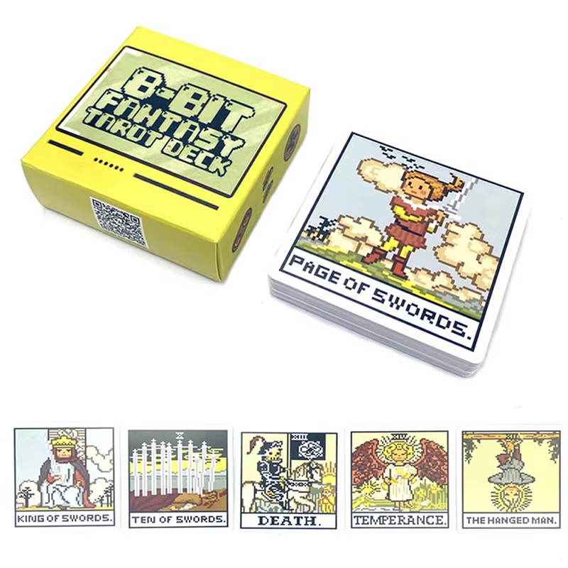 Board Game Of Life - 8 ビットファンタジータロットデッキカード予言占い家族パーティーボード占いゲーム初心者カード