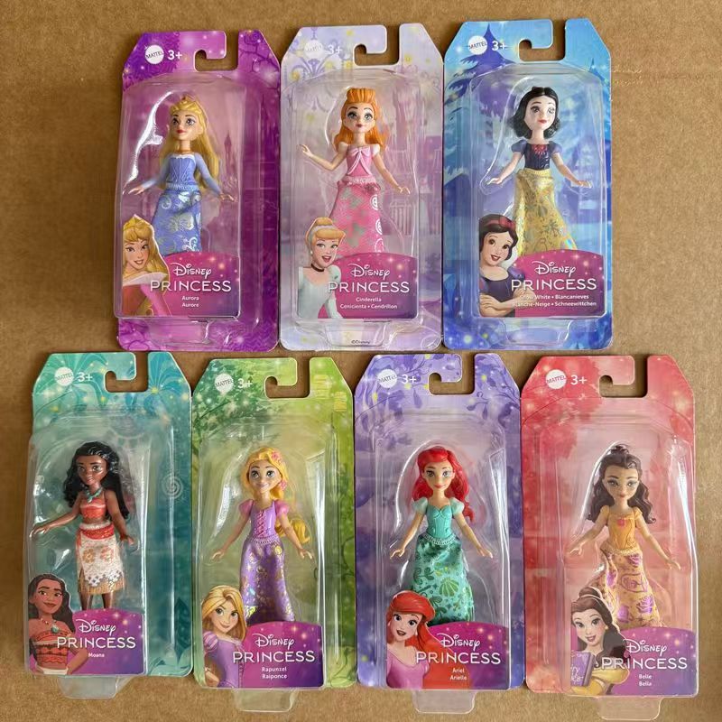 Mattel Toy Barbie - 本物のマテル製バービー「シャイニープリンセスシリーズ」関節可動ミニドール。コレクションとしても最適で、女の子への誕生日プレゼントにぴったり。遊びの時間をさらに楽しく。