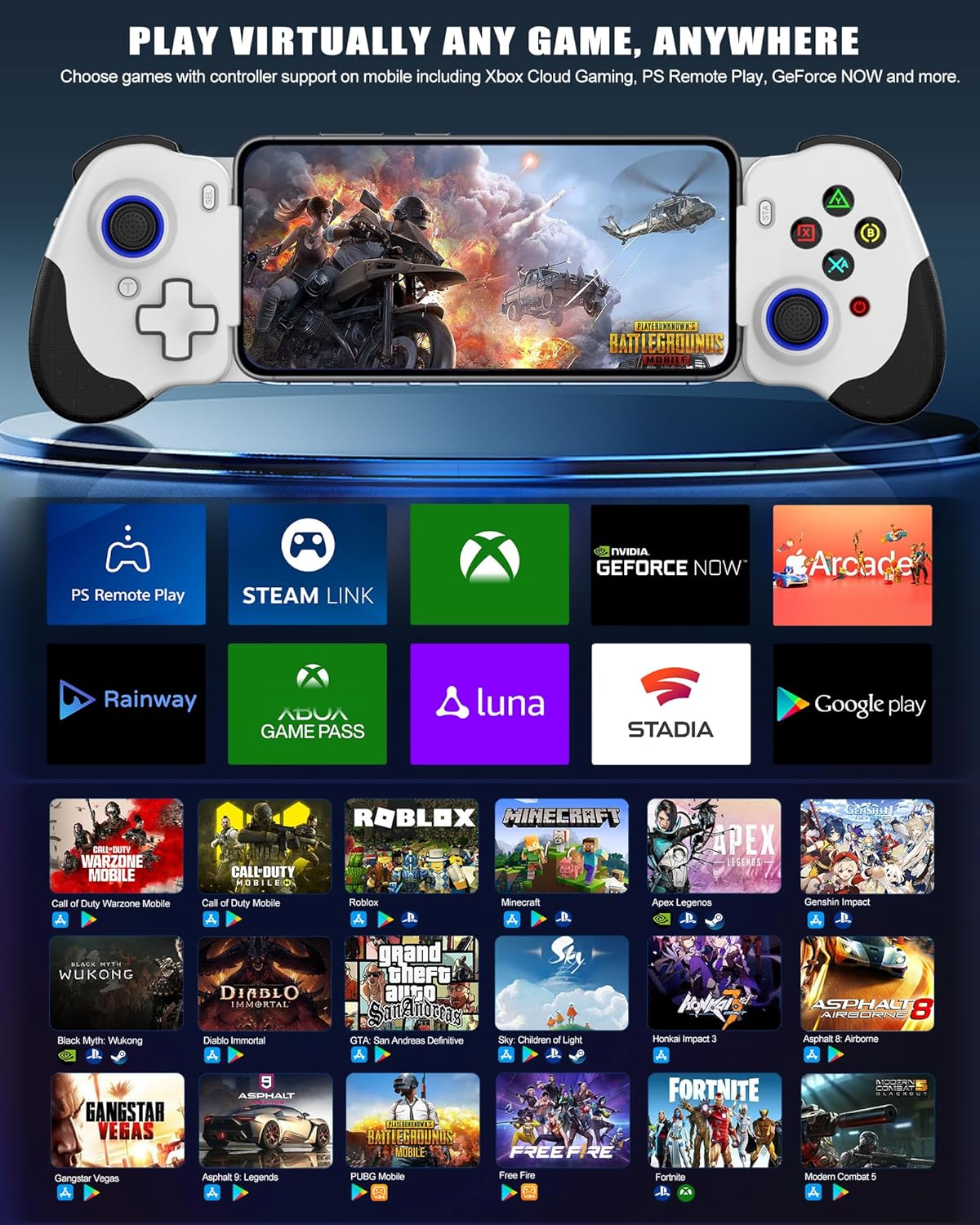 N01 有線伸縮式ゲームコントローラー、USB-C プラグア - Board Game Android のレビューと価格